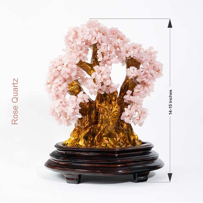Rose Quartz Bonsai - The Tree of Love